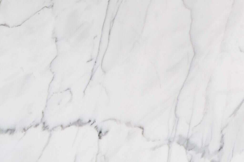 Polished white marble with delicate grey veins