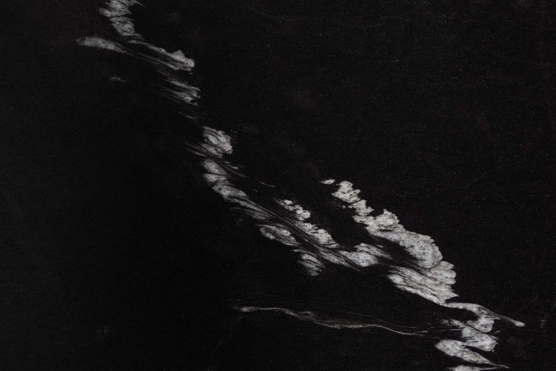Black marble with a thin white vein
