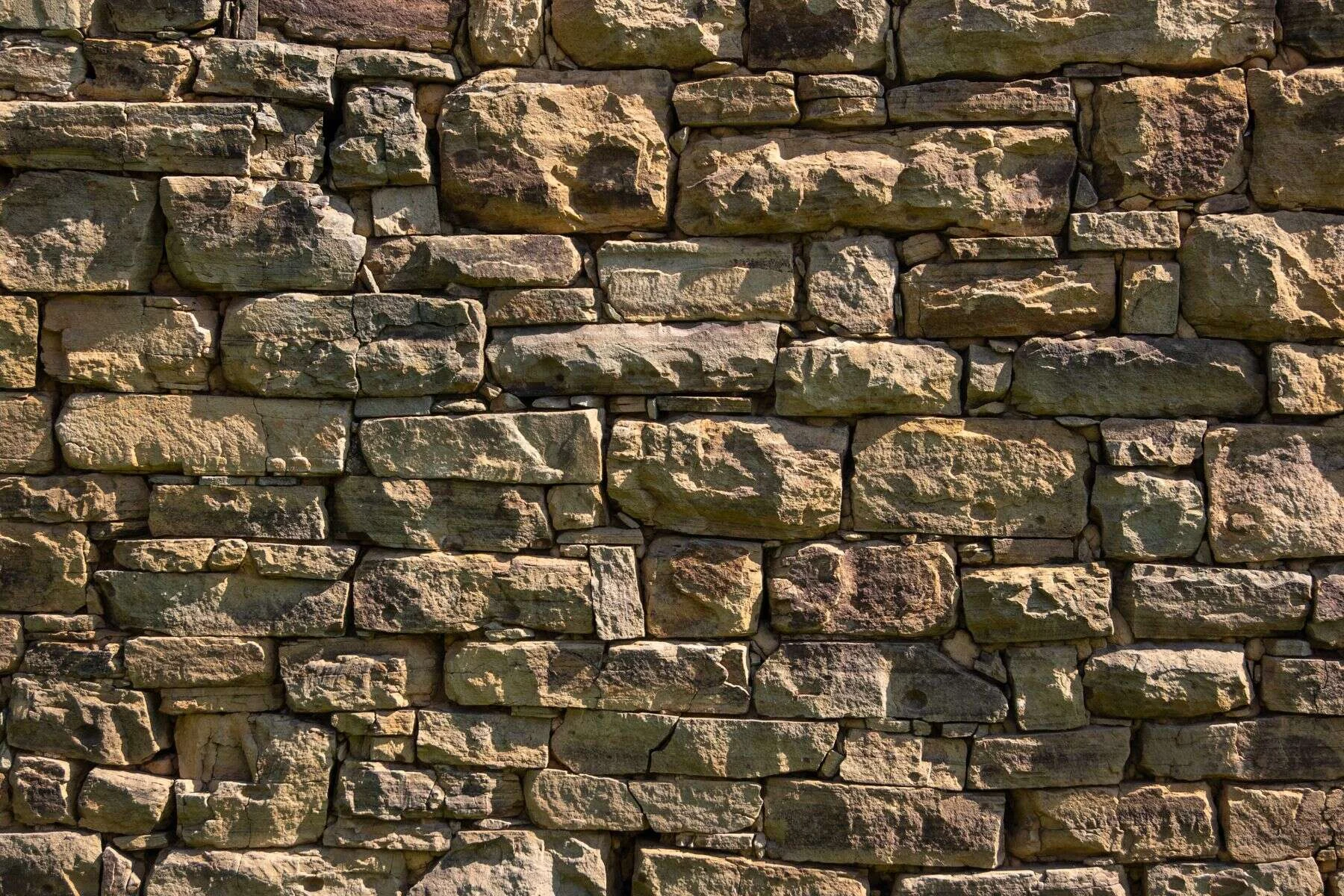 Brown natural stone wall